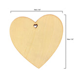 25 Pack of Wooden Heart Decorations