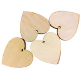25 Pack of Wooden Heart Decorations