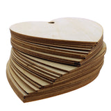 25 Pack of Wooden Heart Decorations