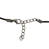 25 Piece Black Jewellery Making Necklace Cord with Chain by Kurtzy - 18" and 2mm Round Nylon Cord for Choker and Pendant Necklaces - Silver Plated Chain and Lobster Clasp - Bulk Set