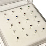 Nose and Body Stud Jewellery Set with Case
