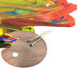 Wooden Palette with 12 Piece Brush Set