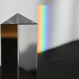Belle Vous 3pc Crystal Prism - Crystal Optical Glass - Triangular Glass Prism of length 15, 10, 6cm with Gift Box - Prism for Teaching Light Spectrum Physics, Glass Prism & Prism Photography