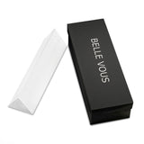 Crystal Optical Glass Triangular Prism Refractor 6 inches with Gift Box by Belle Vous - Crystal Prism for Teaching Light Spectrum Physics, Light Prism Crystal, Glass Prism and Prism Photography
