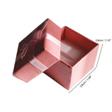 24 Pack of Jewellery Ring Display Gift Boxes with Velvet Insert by Kurtzy - 3.8 x 2.8 cm Presentation Boxes - Bow and Ribbon Design - Slotted Insert for Rings and Stud Earrings