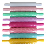 8 Piece Embossing Rolling Pin Set