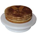 Professional White Cake Turntable Display Stand