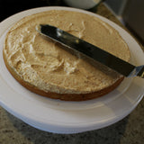 Professional White Cake Turntable Display Stand