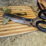 Kitchen Shears & 5 Blade Herb Scissors Set