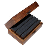 Rubber Wooden Alphabet Ink Stamps Set