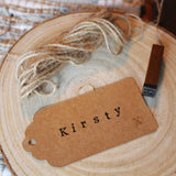 Rubber Wooden Alphabet Ink Stamps Set