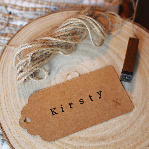 Rubber Wooden Alphabet Ink Stamps Set