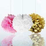 Birthday Balloon Banner Set: Gold, White & Pink