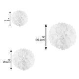 Paper Pompom and Circle Bunting Banner Party Decoration Set