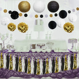 Lantern, Pom Pom & Banner Decoration Set