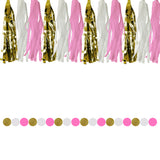 Lantern, Pom Pom & Banner Decoration Set