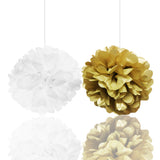 Banner Set: Gold & White Happy Birthday