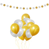Party Balloons and Circle Bunting Banner Decorations