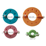 4 Piece Plastic Pom Pom Maker Kit with Assorted Sizes