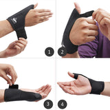 Thumb Wrist Support Brace Splint - 2 Pack Reusable Thumb Stabilizer for Both Left and Right Hand Trigger Thumb Relieve Thumb Sprain, Injuries During Play or at Work