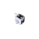 1000 Pack of White Alphabet Beads