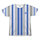 Vertical Striped Marijuana All Over Tees