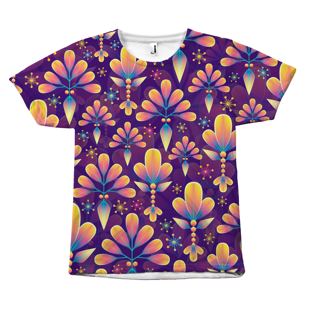 Floral Classic Design All Over Tees