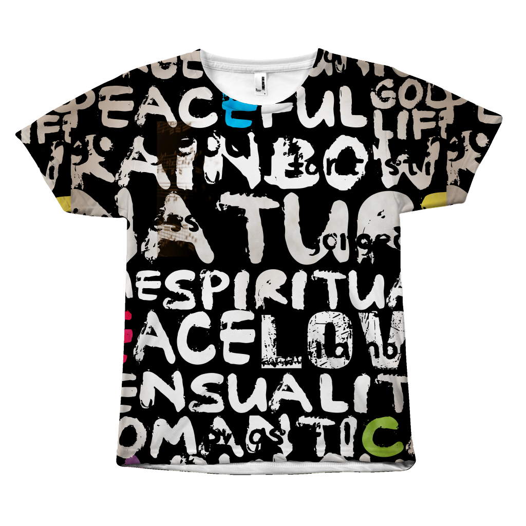 Positive Words All Over Print Tees