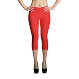 Red Capri Leggings
