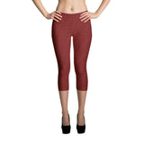Burgundy Capri Leggings