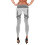White - Thigh High Corset Leggings
