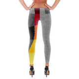Grey Boxed Patterned Leggings