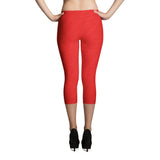 Red Capri Leggings