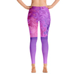 Purple Surreal Illusion Leggings