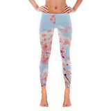 Natural Pink Flowers Leggings