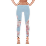 Natural Pink Flowers Leggings