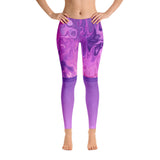 Purple Surreal Illusion Leggings