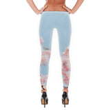Natural Pink Flowers Leggings