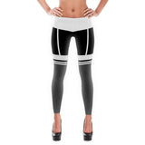Black - Thigh High Corset Leggings