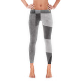 Grey Boxed Patterned Leggings