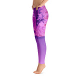 Purple Surreal Illusion Leggings