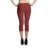 Burgundy Capri Leggings
