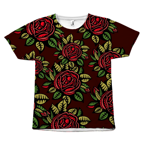 Colourful Roses All Over Tees